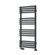 Anthracite / 1436 x 500 mm Reina Designer Kale Vertical Heated Towel Rail Steel Radiator