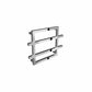 Chrome / Lago 2 - 450 x 600 mm Reina Designer Lago Heated Towel Rail Steel Radiator