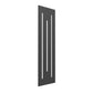 Anthracite Reina Designer Line Vertical Steel Radiator