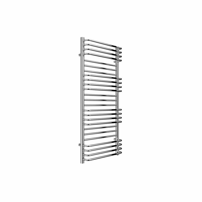 500 x 1100 mm Reina Designer Marco Vertical Chrome Towel Rail Steel Radiator