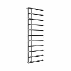 1412 x 500 mm / Chrome Reina Designer Matera Vertical Heated Towel Rail Steel Radiator