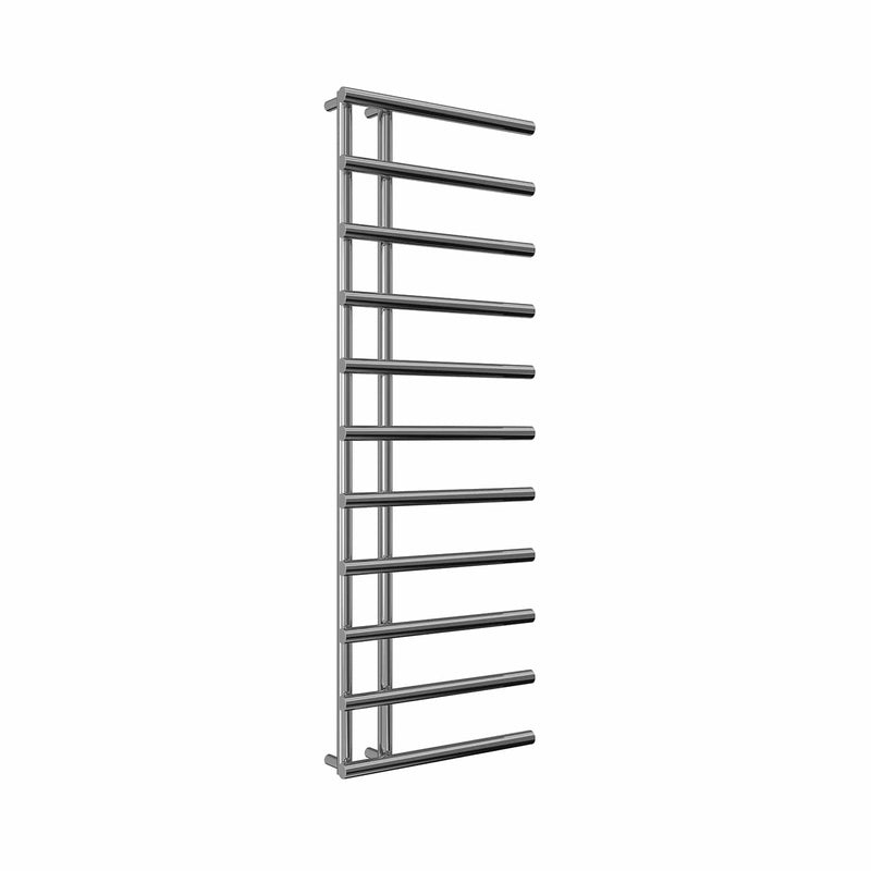 1412 x 500 mm / Chrome Reina Designer Matera Vertical Heated Towel Rail Steel Radiator