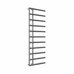 1412 x 500 mm / Chrome Reina Designer Matera Vertical Heated Towel Rail Steel Radiator