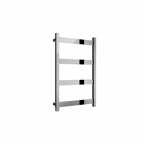 Polished / 750 x 480 mm Reina Designer Mina Vertical Heated Towel Rail Stainless Steel Radiator