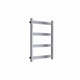 Brushed / 750 x 480 mm Reina Designer Mina Vertical Heated Towel Rail Stainless Steel Radiator