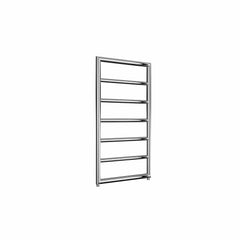 813 x 450 mm Reina Designer Nardo Chrome Vertical Heated Towel Rail Steel Radiator