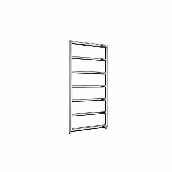 813 x 450 mm Reina Designer Nardo Chrome Vertical Heated Towel Rail Steel Radiator