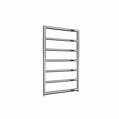 813 x 550 mm Reina Designer Nardo Chrome Vertical Heated Towel Rail Steel Radiator