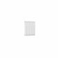 Single / White / 550 x 413 mm Reina Designer Neva Horizontal Steel Radiator - White and Anthracite