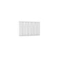 Single / White / 550 x 826 mm Reina Designer Neva Horizontal Steel Radiator - White and Anthracite