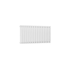 Single / White / 550 x 1003 mm Reina Designer Neva Horizontal Steel Radiator - White and Anthracite