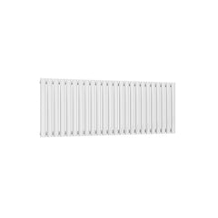 Single / White / 550 x 1416 mm Reina Designer Neva Horizontal Steel Radiator - White and Anthracite