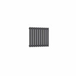 Single / Anthracite / 550 x 590 mm Reina Designer Neva Horizontal Steel Radiator - White and Anthracite