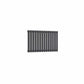 Single / Anthracite / 550 x 826 mm Reina Designer Neva Horizontal Steel Radiator - White and Anthracite