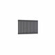 Single / Anthracite / 550 x 826 mm Reina Designer Neva Horizontal Steel Radiator - White and Anthracite