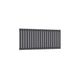 Single / Anthracite / 550 x 1180 mm Reina Designer Neva Horizontal Steel Radiator - White and Anthracite