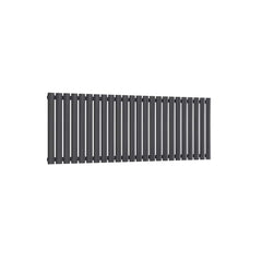 Single / Anthracite / 550 x 1416 mm Reina Designer Neva Horizontal Steel Radiator - White and Anthracite