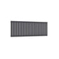 Single / Anthracite / 550 x 1416 mm Reina Designer Neva Horizontal Steel Radiator - White and Anthracite