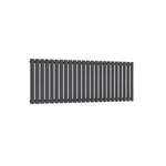 Single / Anthracite / 550 x 1416 mm Reina Designer Neva Horizontal Steel Radiator - White and Anthracite