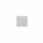 Double / White / 550 x 590 mm Reina Designer Neva Horizontal Steel Radiator - White and Anthracite