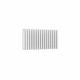 Double / White / 550 x 1003 mm Reina Designer Neva Horizontal Steel Radiator - White and Anthracite