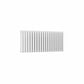 Double / White / 550 x 1180 mm Reina Designer Neva Horizontal Steel Radiator - White and Anthracite