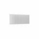 Double / White / 550 x 1180 mm Reina Designer Neva Horizontal Steel Radiator - White and Anthracite
