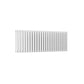 Double / White / 550 x 1416 mm Reina Designer Neva Horizontal Steel Radiator - White and Anthracite