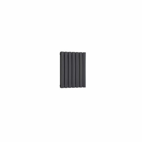 Double / Anthracite / 550 x 413 mm Reina Designer Neva Horizontal Steel Radiator - White and Anthracite