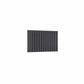 Double / Anthracite / 550 x 826 mm Reina Designer Neva Horizontal Steel Radiator - White and Anthracite