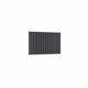 Double / Anthracite / 550 x 826 mm Reina Designer Neva Horizontal Steel Radiator - White and Anthracite