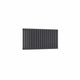 Double / Anthracite / 550 x 1003 mm Reina Designer Neva Horizontal Steel Radiator - White and Anthracite