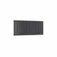 Double / Anthracite / 550 x 1180 mm Reina Designer Neva Horizontal Steel Radiator - White and Anthracite