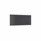 Double / Anthracite / 550 x 1180 mm Reina Designer Neva Horizontal Steel Radiator - White and Anthracite
