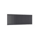 Double / Anthracite / 550 x 1416 mm Reina Designer Neva Horizontal Steel Radiator - White and Anthracite