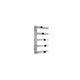 870x500 Reina Designer Piazza Vertical Heated Towel Rail Stainless Steel Radiator