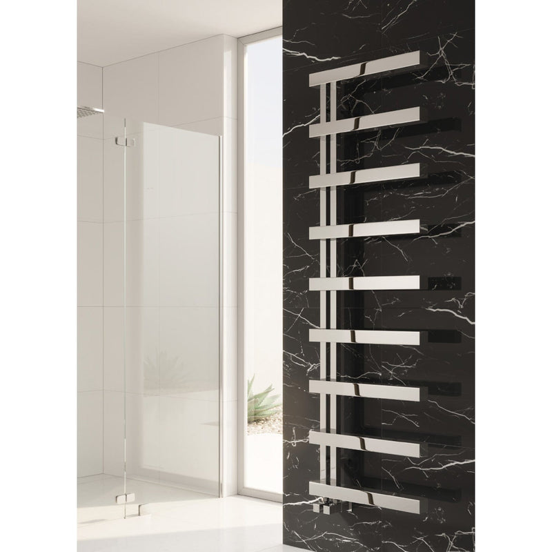 Reina Designer Piazza Vertical Heated Towel Rail Stainless Steel Radiator