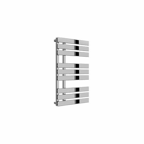 860 x 500 mm Reina Designer Sesia Vertical Chrome Towel Rail Steel Radiator