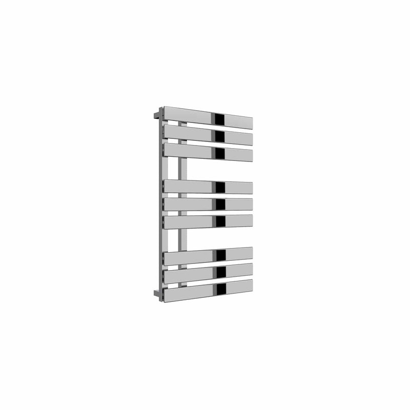 860 x 500 mm Reina Designer Sesia Vertical Chrome Towel Rail Steel Radiator