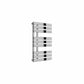 860 x 500 mm Reina Designer Sesia Vertical Chrome Towel Rail Steel Radiator