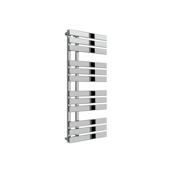 1180 x 500 mm Reina Designer Sesia Vertical Chrome Towel Rail Steel Radiator