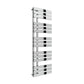 1500 x 500 mm Reina Designer Sesia Vertical Chrome Towel Rail Steel Radiator