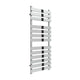 1300 x 500 mm Reina Designer Trento Vertical Chrome Towel Rail Steel Radiator