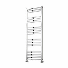 775 x 500 mm Reina Designer Vasto Vertical Chrome Towel Rail Steel Radiator