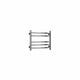 430 x 500 mm Reina Eos Curved Stainless Steel Designer Radiator