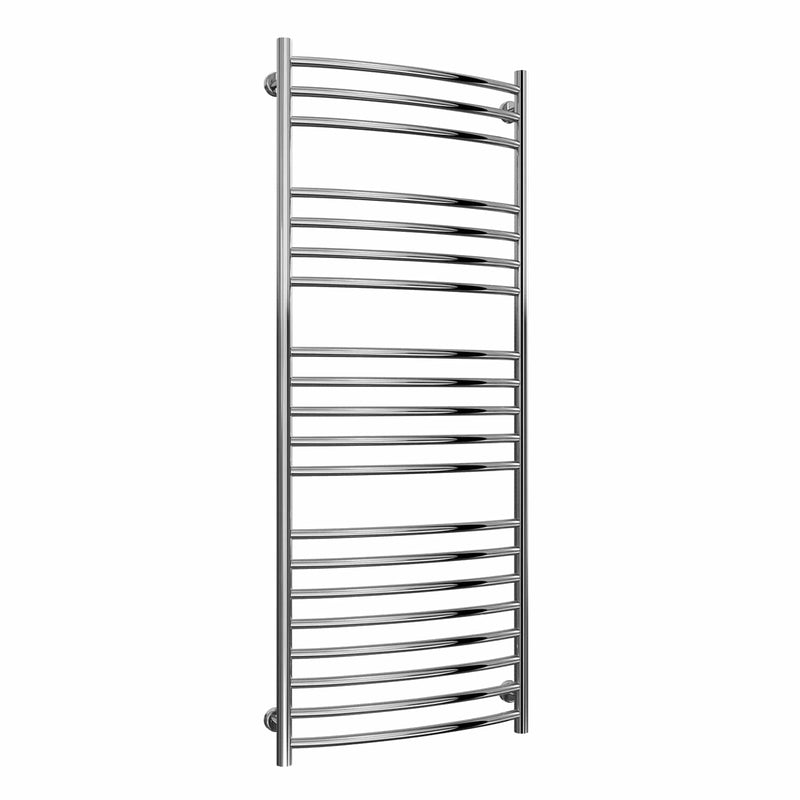 1500 x 600 mm Reina Eos Curved Stainless Steel Designer Radiator