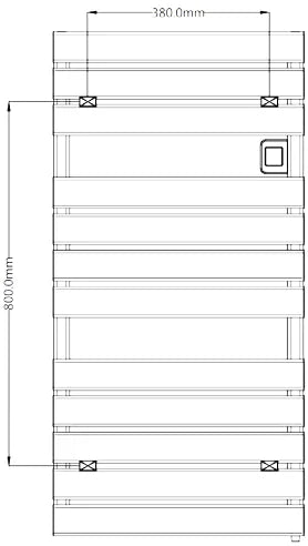 Reina Gia Dry Electric Heated Towel Rail Designer Radiator
