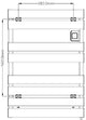 Reina Gia Dry Electric Heated Towel Rail Designer Radiator