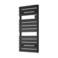 1120 x 550 mm / Black Reina Gia Dry Electric Heated Towel Rail Designer Radiator