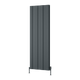Reina Gio Anthracite Double panel vertical aluminium radiator 1800 x 660mm